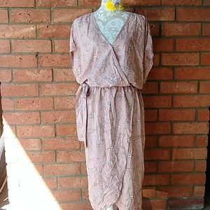 3x Ava & Viv pink flower dress